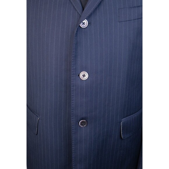 Brooks Brothers Black Fleece Suit Jacket Blazer Sz 44R Striped Navy Blue Wool - Picture 3 of 14